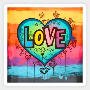 LGBTQ+ Gay Pride Month: Love No. 2 Sticker